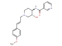 N-{(3R*,4R*)-3-hydroxy-1-[(2E)-3-(4-methoxyphenyl)prop-2-en-1-yl]piperidin-4-yl}nicotinamide