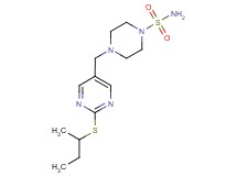 4-{[2-(sec-butylthio)pyrimidin-5-yl]methyl}piperazine-1-sulfonamide