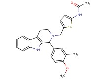 N-(5-{[1-(4-methoxy-3-methylphenyl)-1,3,4,9-tetrahydro-2H-beta-carbolin-2-yl]methyl}-2-thienyl)acetamide