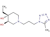 (3R*,4R*)-4-ethyl-1-[3-(5-methyl-1H-tetrazol-1-yl)propyl]piperidine-3,4-diol
