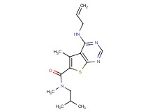 4-(allylamino)-N-isobutyl-N,5-dimethylthieno[2,3-d]pyrimidine-6-carboxamide