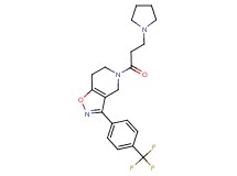 5-(3-pyrrolidin-1-ylpropanoyl)-3-[4-(trifluoromethyl)phenyl]-4,5,6,7-tetrahydroisoxazolo[4,5-c]pyridine