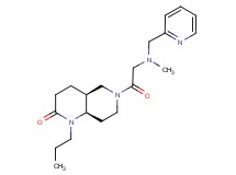 (4aS*,8aR*)-6-[N-methyl-N-(pyridin-2-ylmethyl)glycyl]-1-propyloctahydro-1,6-naphthyridin-2(1H)-one