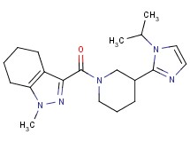3-{[3-(1-isopropyl-1H-imidazol-2-yl)-1-piperidinyl]carbonyl}-1-methyl-4,5,6,7-tetrahydro-1H-indazole