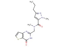 N,1-dimethyl-N-[(4-oxo-3,4-dihydrothieno[3,2-d]pyrimidin-2-yl)methyl]-3-propyl-1H-pyrazole-5-carboxamide