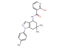 N-[6,6-dimethyl-1-(4-methylphenyl)-4,5,6,7-tetrahydro-1H-indazol-4-yl]-2-hydroxynicotinamide