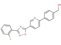 (4-{5-[3-(2-fluorophenyl)-1,2,4-oxadiazol-5-yl]pyridin-2-yl}phenyl)methanol
