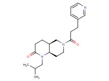 (4aS*,8aR*)-1-isobutyl-6-[3-(3-pyridinyl)propanoyl]octahydro-1,6-naphthyridin-2(1H)-one