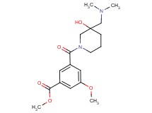 methyl 3-({3-[(dimethylamino)methyl]-3-hydroxy-1-piperidinyl}carbonyl)-5-methoxybenzoate