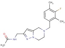 N-{[5-(3-fluoro-2,4-dimethylbenzyl)-4,5,6,7-tetrahydropyrazolo[1,5-a]pyrazin-2-yl]methyl}acetamide