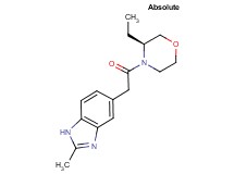 5-{2-[(3S)-3-ethylmorpholin-4-yl]-2-oxoethyl}-2-methyl-1H-benzimidazole