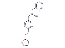 5-{[methyl(pyrazin-2-ylmethyl)amino]methyl}-N-(tetrahydrofuran-2-ylmethyl)pyrimidin-2-amine
