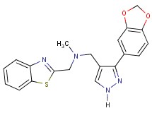 1-[3-(1,3-benzodioxol-5-yl)-1H-pyrazol-4-yl]-N-(1,3-benzothiazol-2-ylmethyl)-N-methylmethanamine