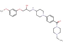 1-[(1-{4-[(4-ethyl-1-piperazinyl)carbonyl]phenyl}-4-piperidinyl)amino]-3-(3-methoxyphenoxy)-2-propanol