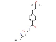 N-[(3-ethyl-4,5-dihydro-5-isoxazolyl)methyl]-4-(3-hydroxy-3-methylbutyl)benzamide
