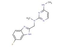 N~2~-[(6-fluoro-1H-benzimidazol-2-yl)methyl]-N~2~,N~4~-dimethylpyrimidine-2,4-diamine