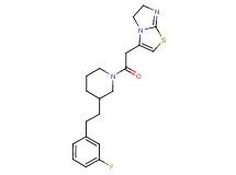 3-(2-{3-[2-(3-fluorophenyl)ethyl]-1-piperidinyl}-2-oxoethyl)-5,6-dihydroimidazo[2,1-b][1,3]thiazole