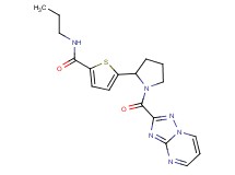 N-propyl-5-[1-([1,2,4]triazolo[1,5-a]pyrimidin-2-ylcarbonyl)-2-pyrrolidinyl]-2-thiophenecarboxamide