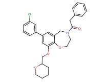 7-(3-chlorophenyl)-4-(phenylacetyl)-9-(tetrahydro-2H-pyran-2-ylmethoxy)-2,3,4,5-tetrahydro-1,4-benzoxazepine