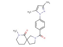 2-[4-(3,5-dimethyl-1H-pyrazol-1-yl)benzoyl]-7-methyl-2,7-diazaspiro[4.5]decan-6-one