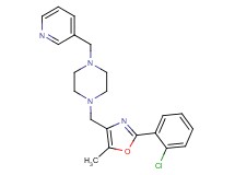 1-{[2-(2-chlorophenyl)-5-methyl-1,3-oxazol-4-yl]methyl}-4-(pyridin-3-ylmethyl)piperazine