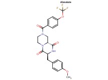 (3S,9aR)-3-(4-methoxybenzyl)-8-[4-(trifluoromethoxy)benzoyl]tetrahydro-2H-pyrazino[1,2-a]pyrazine-1,4(3H,6H)-dione