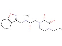 2-(4-ethyl-2,3-dioxopiperazin-1-yl)-N-methyl-N-(4,5,6,7-tetrahydro-1,2-benzisoxazol-3-ylmethyl)acetamide