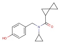 N-cyclopropyl-N-(4-hydroxybenzyl)spiro[2.2]pentane-1-carboxamide