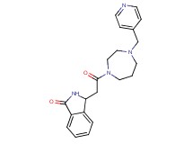 3-{2-oxo-2-[4-(4-pyridinylmethyl)-1,4-diazepan-1-yl]ethyl}-1-isoindolinone