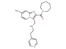 N-{[2-(1-azepanylcarbonyl)-7-methylimidazo[1,2-a]pyridin-3-yl]methyl}-2-(4-pyridinyl)ethanamine