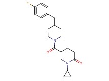1-cyclopropyl-5-{[4-(4-fluorobenzyl)-1-piperidinyl]carbonyl}-2-piperidinone