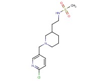 N-(2-{1-[(6-chloropyridin-3-yl)methyl]piperidin-3-yl}ethyl)methanesulfonamide