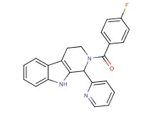 2-(4-fluorobenzoyl)-1-(2-pyridinyl)-2,3,4,9-tetrahydro-1H-beta-carboline