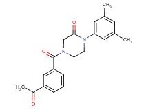 4-(3-acetylbenzoyl)-1-(3,5-dimethylphenyl)-2-piperazinone