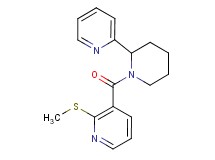 2-(methylthio)-3-{[2-(2-pyridinyl)-1-piperidinyl]carbonyl}pyridine