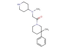 N-methyl-N-[2-(3-methyl-3-phenyl-1-piperidinyl)-2-oxoethyl]-4-piperidinamine dihydrochloride