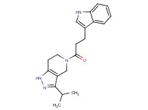 5-[3-(1H-indol-3-yl)propanoyl]-3-isopropyl-4,5,6,7-tetrahydro-1H-pyrazolo[4,3-c]pyridine