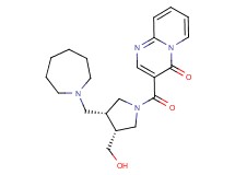 3-{[(3R*,4R*)-3-(azepan-1-ylmethyl)-4-(hydroxymethyl)pyrrolidin-1-yl]carbonyl}-4H-pyrido[1,2-a]pyrimidin-4-one
