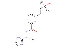 3-(3-hydroxy-3-methylbutyl)-N-[1-(1H-imidazol-2-yl)ethyl]benzamide