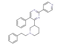 5-phenyl-4-[1-(2-phenylethyl)-3-piperidinyl]-2-(4-pyridinyl)pyrimidine