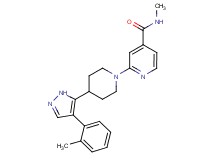 N-methyl-2-{4-[4-(2-methylphenyl)-1H-pyrazol-5-yl]piperidin-1-yl}isonicotinamide
