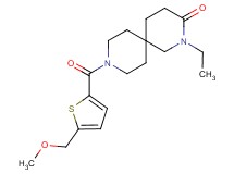 2-ethyl-9-{[5-(methoxymethyl)-2-thienyl]carbonyl}-2,9-diazaspiro[5.5]undecan-3-one