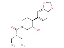 (3S*,4S*)-4-(1,3-benzodioxol-5-yl)-N,N-diethyl-3-hydroxypiperidine-1-carboxamide