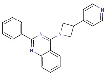 2-phenyl-4-[3-(4-pyridinyl)-1-azetidinyl]quinazoline