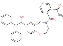 1-(2-{[7-(1-hydroxy-2,2-diphenylethyl)-2,3-dihydro-1,4-benzoxazepin-4(5H)-yl]carbonyl}phenyl)ethanone