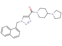 1-{[1-(1-naphthylmethyl)-1H-1,2,3-triazol-4-yl]carbonyl}-4-(1-pyrrolidinyl)piperidine
