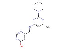 6-{[(6-methyl-2-piperidin-1-ylpyrimidin-4-yl)amino]methyl}pyrimidin-4-ol