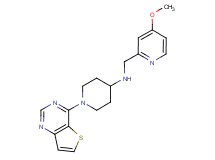 N-[(4-methoxypyridin-2-yl)methyl]-1-thieno[3,2-d]pyrimidin-4-ylpiperidin-4-amine