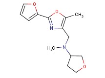N-{[2-(2-furyl)-5-methyl-1,3-oxazol-4-yl]methyl}-N-methyltetrahydro-3-furanamine