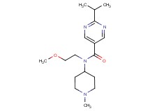 2-isopropyl-N-(2-methoxyethyl)-N-(1-methylpiperidin-4-yl)pyrimidine-5-carboxamide